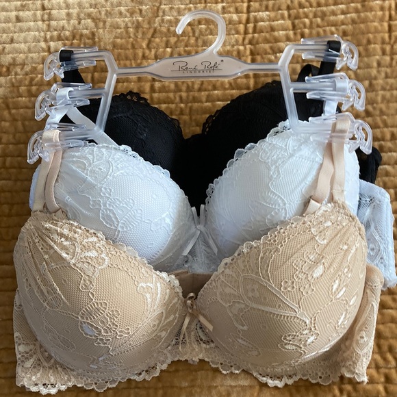 Rene Rofe Other - Set of 3 NWOT Lace Padded under wire Bra size 36C